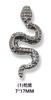 Joyería de arte de uñas de serpiente pequeña transfronteriza viento oscuro serpiente de sangre fría serpiente tridimensional decoración de uñas de animal metal accesorios de diamantes para uñas