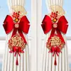 Decoración colgante de cortina con lazo para celebración de inauguración de casa, adorno colgante de fruta de la fortuna para atar cortinas, suministros para ceremonia de inauguración de casa nueva