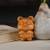 Souvenir de Navidad Talla en Madera de Ciprés Llavero Colgante Navideño Productos de Madera del Zodiaco de Dibujos Animados Dragón, Serpiente y Año del Caballo