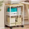 Estante de Almacenamiento para Impresora, Soporte Móvil para Fotocopiadora, Gabinete de Archivos de Piso de Múltiples Niveles al Lado del Escritorio de Oficina