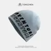 Gorro Frío de Hueso de Pez con Letra para Montañismo al Aire Libre Americano para Hombres y Mujeres en Otoño e Invierno Suéter Cálido Gorro de Punto para Esquí Gorro de Lana