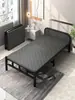Cama Plegable Hogar Cama Sencilla con Colchón 1.2m Reforzada Descanso de Mediodía Tabla Dura Cama Pequeña Adulto Oficina Cama de Hierro