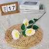 Flores Artificiales, Adornos de Flor de Rosa con Borde Rizado, Flores Falsas para Arreglos Florales, Flores para Sala de Estar, Flores Artificiales Especiales para Bodas, Flores de Boda