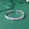 Pulseira de Prata 9999 Esmaltada Borboleta Flor Pé de Prata Nova Dragão e Fênix Chinesa Elétrica Fortuna Fundo Aberto Pulseira de Prata Sólida