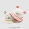 Gorros de Bebé para Primavera y Otoño, Sombreros de Pescador con Orejas de Oso, Lindos Sombreros de Sol para Bebés y Niños Pequeños, Sombreros de Sol para Niñas, Sombreros de Cubo para Bebé