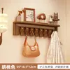 Perchero con forma de teclas de piano con estante para entrada, perchero creativo de madera maciza con gancho para pared