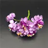 Accesorios para el cabello de mujer Mori material corona hecha a mano tocado de novia accesorios Flor de manzana flor de seda simulación DIY crisantemo degradado