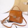 Bolsa de mão transfronteiriça moda bolsa de ombro feminina Guangzhou couro bolsa feminina atacado fábrica bolsa de couro misto prática
