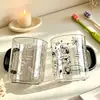 Taza de enjuague bucal con graffiti de dibujos animados estilo Ins, taza para cepillo de dientes muy atractiva, taza para beber en casa, taza para lavarse en el dormitorio