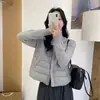 Chaqueta de punto estilo coreano para otoño e invierno, nueva moda, con cuello alto, de algodón perlado, abrigo base cálido y ligero para mujer