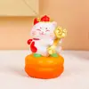 Enfeite Maneki-neko Fofo Personalizado de Fábrica Artesanato em Resina Gatinho Desenho Animado Decoração de Mesa Presente Festivo