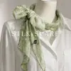Pañuelo de Seda de Lunares para Mujer, Nuevo Color Café 2026 Bufanda Larga para el Cuello, Pañuelo de Seda de Lujo Ligero, Diadema, Accesorio de Cinta