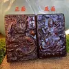 Encendedor de Juguete de Relieve de Doble Cara de Palo de Rosa Queroseno Antiguo Retro Viento Creativo para Hombre