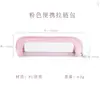 Bolsa Portátil Plateada con Cremallera para Brochas de Maquillaje Almacenamiento PU Patrón Lichi Bolsa Enrollable para Brochas de Viaje Impermeable Resistente a la Suciedad Manchas Venta al por Mayor