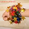 Pulseira de Gincana Outono Crianças Adereço de Cerimônia de Abertura Escola de Educação Infantil Gincana Escolar Flor de Pulso para Performance Dança Alunos do Ensino Fundamental