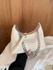 Bolso de cubo de moda tejido a mano, diseño de nicho moderno, bolso de mano al hombro, nuevo bolso cruzado diario de gran capacidad