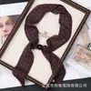 Colar Cachecol de Seda com Contas Padrão Paisley Vintage para Mulheres, Fita Ajustável, Acessório para Roupa de Viagem Ocidental, Cachecol