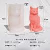 Molde de Vela Perfumada Gato 3D DIY Animal Estéreo Cola Gesso Ornamento Gatinho Pedra Difusora Molde de Silicone