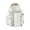 Chamarra cortavientos estilo montaña para hombre y mujer, abrigo de primavera moderno, chamarra de trabajo a prueba de viento e impermeable, ropa fina de una sola capa para montañismo al aire libre