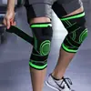 Rodilleras deportivas de punto para exteriores directas de fábrica, correas transpirables para ciclismo, fitness, baloncesto, rodilleras presurizadas antideslizantes
