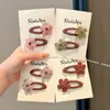 Presilhas de Cabelo Flor de Lã Outono e Inverno para Meninas, Presilhas para Franja, Grampos de Cabelo, Presilhas para Testa, Presilhas BB, Pequenos Acessórios de Cabelo para Meninas