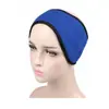 Faixa de cabeça quente de fleece polar de camada dupla para o inverno, protetores de ouvido, protetor de orelha com ajuste de Velcro