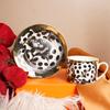 Taza con Cara Taza de Café Plato Traje Cerámica Taza de Agua Estilo Europeo Creativo Vajilla para el Hogar Taza para Té de la Tarde Regalo