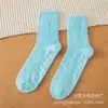 Pantuflas de Felpa para Mujer y Hombre con Agarre Calcetines de Felpa para Dormir para Hombre Calcetines Antideslizantes de Vellón de Coral Medio Lado de Felpa