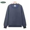Sudadera pesada transfronteriza con estampado de logo, camisa cultural para reunión anual de grupo, camisa publicitaria, sudadera de diseño con cuello redondo y forro polar, ropa de trabajo