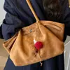 Bolsa Grande Retrô da Moda para Mulheres 2025 Nova Super Popular Grande Capacidade Bolsa Tote para o Dia a Dia Versátil Bolsa de Ombro/Sob o Braço Tendência