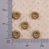 Aleación Plata Antigua Oro Antiguo Esvástica Cuentas Separadoras Piezas Separadoras Cuentas Planas Cuentas de Oración Platillo Volador Pulsera DIY Accesorios para Pulseras