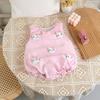 Nuevo Body Veraniego para Bebé Niña Chaleco de Verano Lindo Dibujo Animado Súper Lindo Gato Hello Kitty Sin Mangas Traje para Gatear