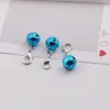 Chaveiro Sino de Cobre Colorido + Fecho Lagosta DIY Pingente para Cabeça de Bolsa/Concha de Fone de Ouvido Material para Joias Acessórios
