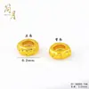 Acessórios DIY Banhados a Ouro que Preservam a Cor com Strass, Espaçadores Pequenos Circulares, Contas Espaçadoras para Pulseira e Colar de Lingote, Acessórios para Joias com Furo Passante Atacado
