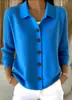 Cardigan de Tricô Transfronteiriço Europeu e Americano 2025 Casaco Suéter Feminino com Botões Outono e Inverno Novo Cor Sólida Casual Moda Roupas Femininas