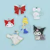 Pingente de Animal de Desenho Animado Transfronteiriço Pulseira com Laço DIY Acessórios de Pingente de Joias Esmaltadas Feitas à Mão