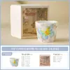 Taza Pequeña de Cerámica Blanca y de Colores Hecha en Fábrica, Taza de Maestro, Tetera Doméstica, Tetera Individual, Bol Alto de Cerámica con Tapa, Bol de Té