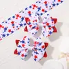 Amazon EE. UU. Set de Pasadores de Moño para Fiesta Infantil Estrella Brillante Bandera Accesorios para el Cabello para Niñas 5083
