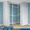 Comercio exterior para armario de esquina en forma de L esquina de 90 grados montaje DIY tipo vestidor dormitorio del hogar vestidor abierto