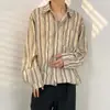 Camisas Retro Florales de Manga Larga Estilo Hong Kong para Hombres y Mujeres Estilo Coreano de Moda para Parejas Casual Suelta Chaqueta Camisa Pintura al Óleo de Moda