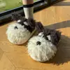 Pantuflas de Algodón para Perro Rasposas Invierno Niñas Lindas Dibujos Animados Interior Hogar Cálidas Pareja Suela Gruesa Peludas Cxcf