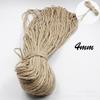 Directo de fábrica cuerda de cáñamo decorativa natural redonda cuerda trenzada julike cuerda de atar 1mm-10mm especificaciones completas