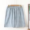 Pantalones cortos de algodón lavado japonés de verano sin estampado, para hombre, talla grande, 200 Jin, finos, para uso exterior, para el hogar