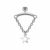 Brincos Piercing com Pingente de Corrente com Franja em Aço Inoxidável Studs para Cartilagem da Orelha Studs para Concha Auricular Pendentes de Orelha Joias Personalizadas Europeias e Americanas Fabricante