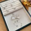 Collar de Perlas con Borla y Lazo Transparente Estilo Francés para Mujer Cadena de Clavícula de Moda Cadena para Suéter de Lujo Ligero y de Alta Gama para Mujer