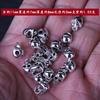 Xizang Modelo de Calavera de Plata Accesorios de Halloween Decoración de Terror Pulsera Craniforme de Calavera Pequeña Joyería para Perforaciones Accesorios Cuentas Sueltas