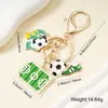 Colgante de Fútbol de Metal Llavero Creativo Recuerdo del Mundial para Hombres Aficionados Regalo Clásico