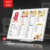 Menu de Loja de Chá com Leite Display Board Lista de Preços Design Balcão de Bar Iluminado por LED Menu de Pedidos Light Box Painel Publicitário Produção