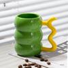 Copo de Cerâmica Criativo, Xícara de Café Personalizada para Mulheres, Copo Pneu Ins de Alto Valor, Caneca Doméstica, Caixa de Presente para Lembrancinhas