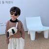 Bolsa Infantil 2025 Primavera y Verano Nueva Coreana Perrito Bolsa de Pecho Guapo Niño Pequeño Bolso Cruzado Bebé Lona Monedero